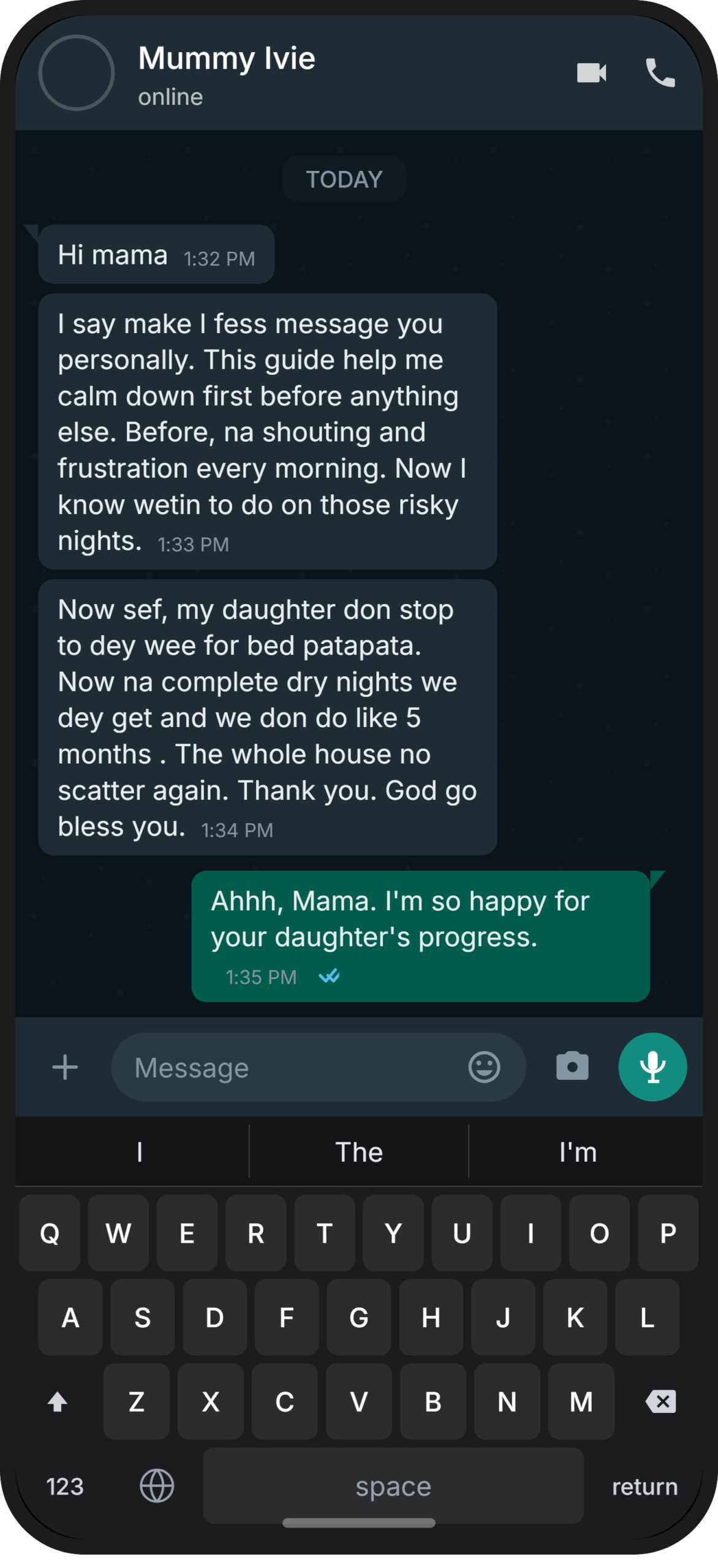 The Dry Night Support System