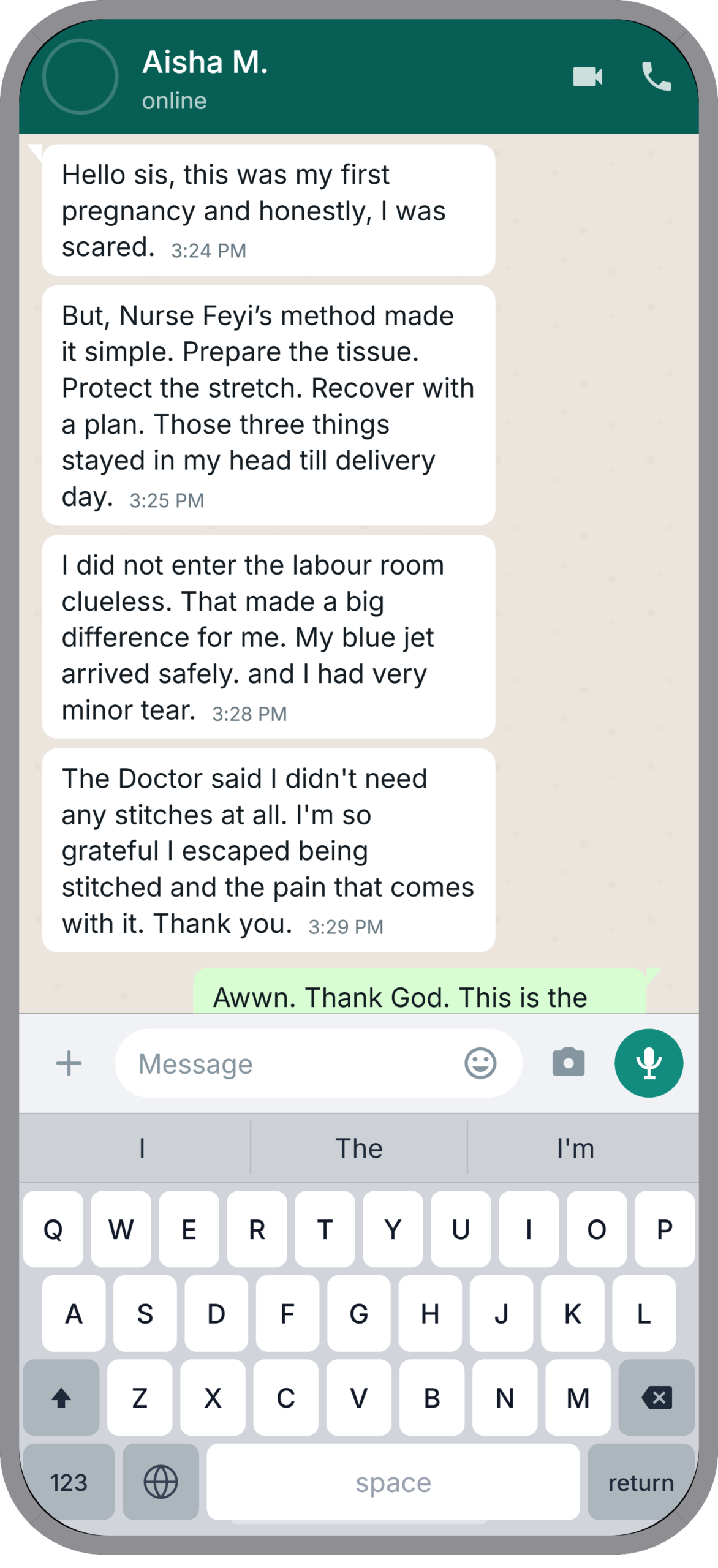 Testimonial screenshot 3