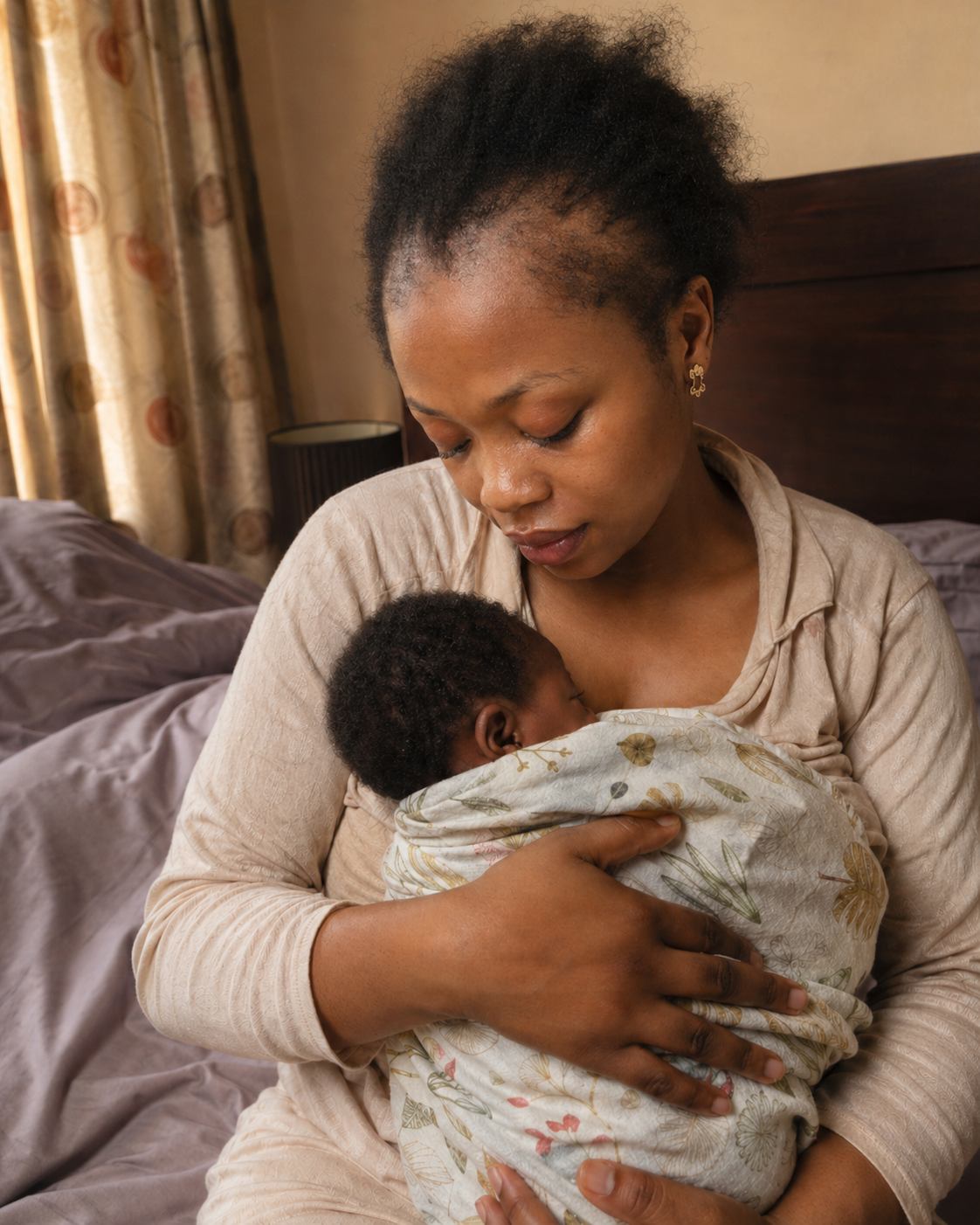 Postpartum hair loss image